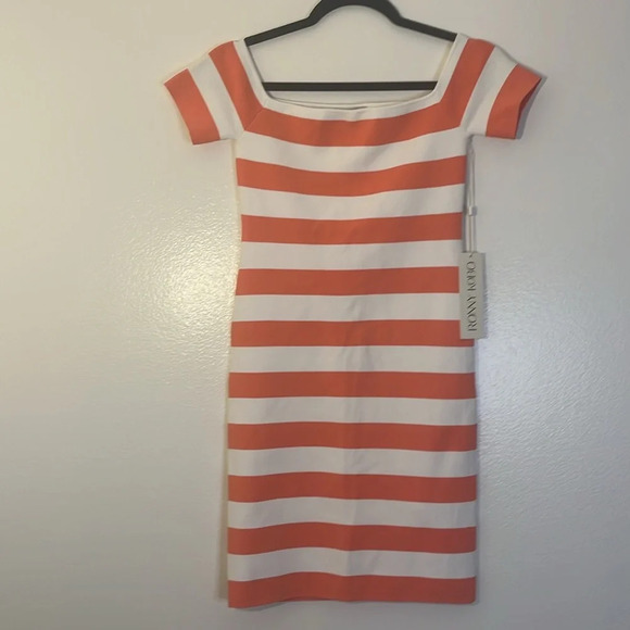 Ronny Kobo | New EVIVA dress off the shoulder Bodycon Women’s size S striped - Picture 2 of 10